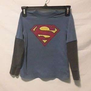 Boys Superman Long Sleeve Tee Size 5T